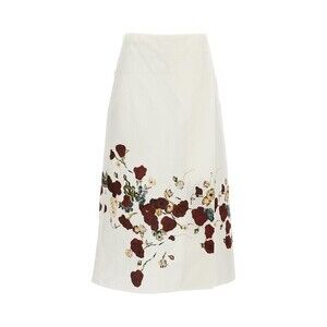 Khaite White Skirt With Timeless Silhouette - NWT